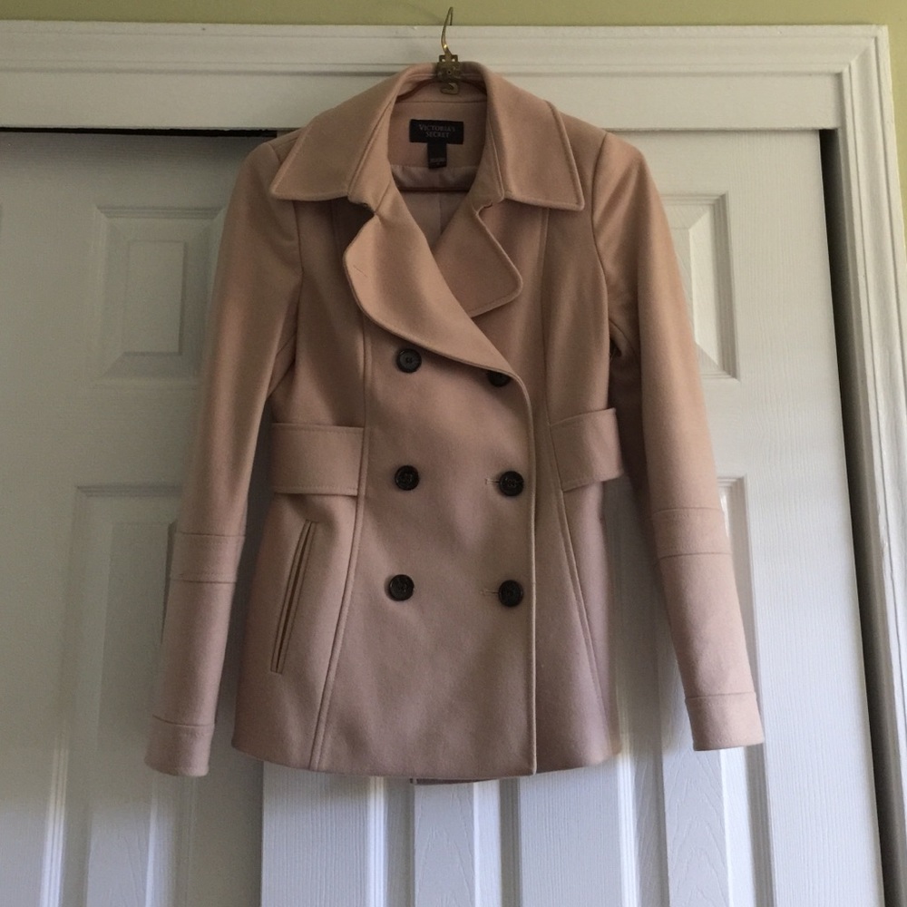 ⭐️sale⭐️Wool pearl beige Victoria secret peacoat